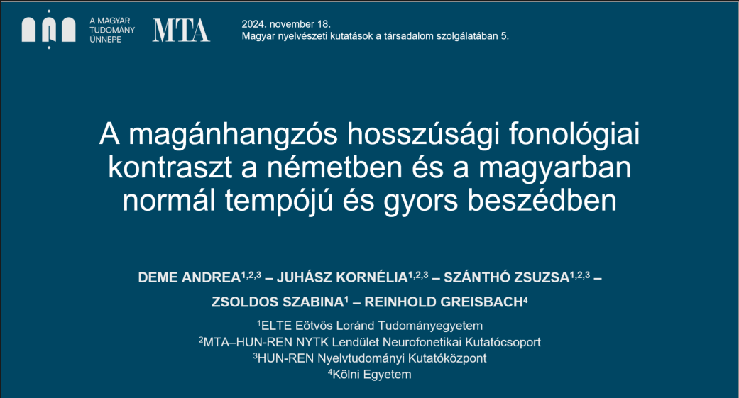 Konferencián jártunk: Magyar nyelvészeti kutatások a társadalom szolgálatában 5.