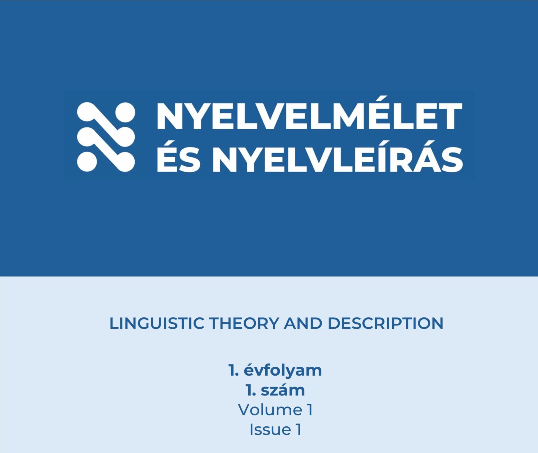 Tanulmány a Nyelvelmélet és Nyelvleírás folyóiratban